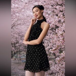 Anthropologie NWT Maeve Halter Rosette
Mini Dress size S.